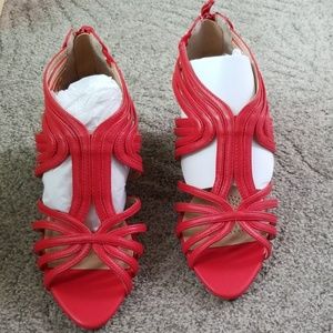 Red dress sandal 8.5WW